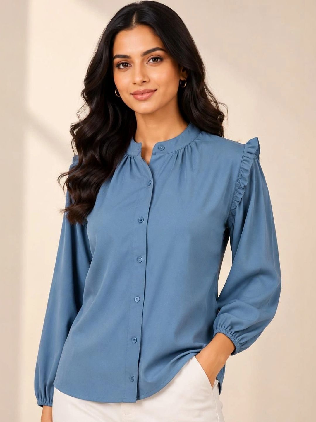 Anvi Fashion Ruffles Crepe Top-picture-36