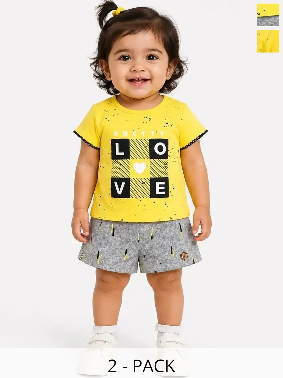 Bloomup Girls Printed T-shirt with Shorts-picture-23