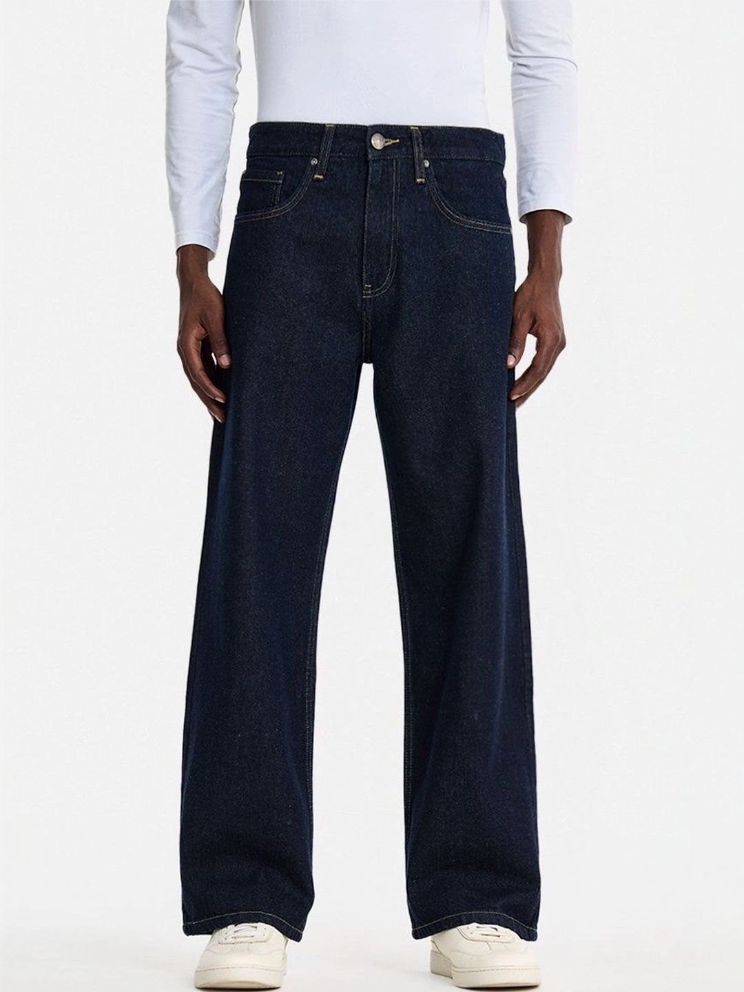 Snitch Men Relaxed Fit Mid-Rise Light Fade Jeans-picture-46