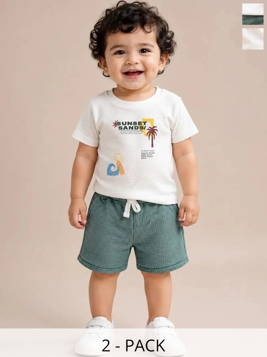 Bloomup Boys Printed T-shirt with Shorts-image-7