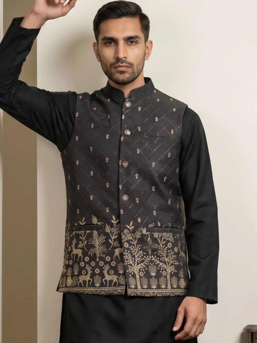 Jompers Embroidered Nehru Jackets-picture-28