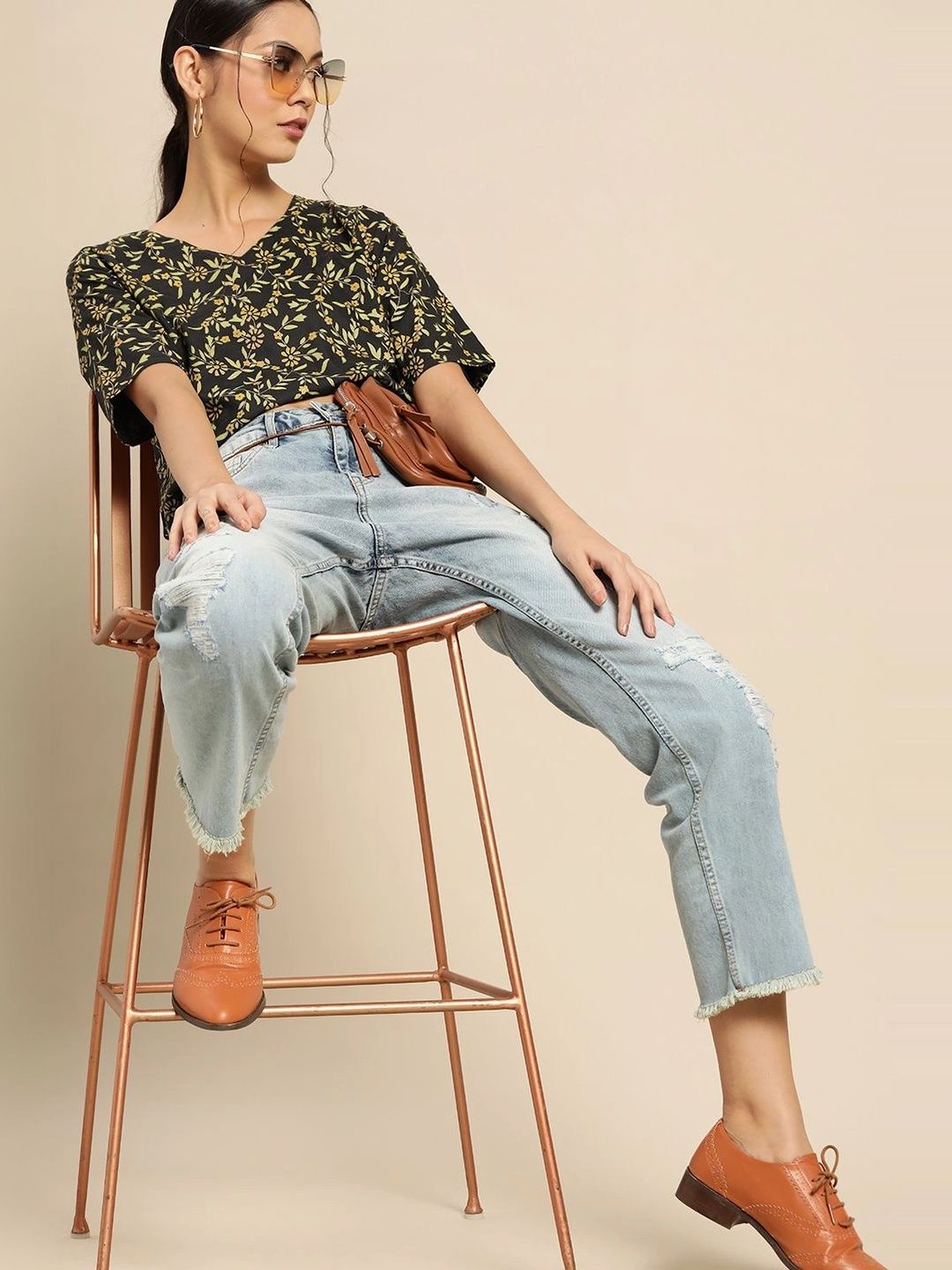 KALINI Floral Print Crop Top-picture-56