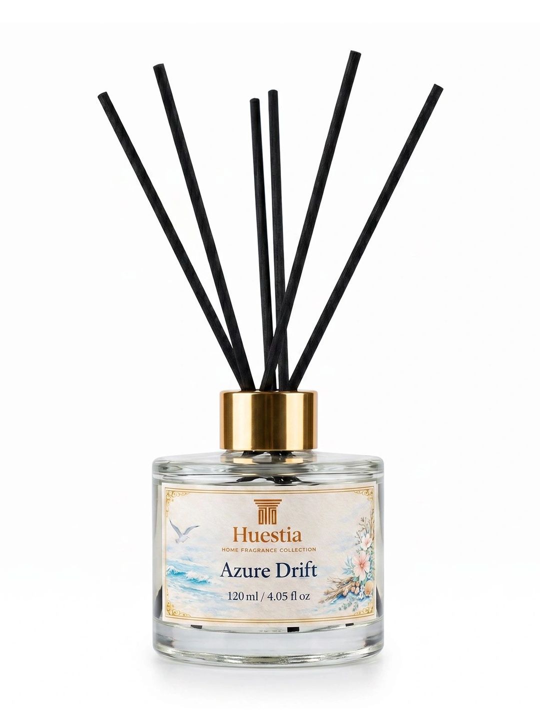 Huestia Black Ocean-Inspired Sea Salt & Driftwood Fragrance Aroma Oil Diffuser 120ml-image-44