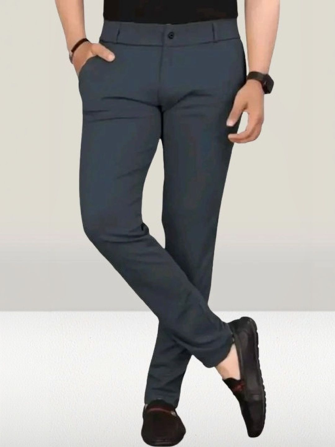 Nk staylish Men Smart Slim Fit Easy Wash Chinos Trousers-picture-29