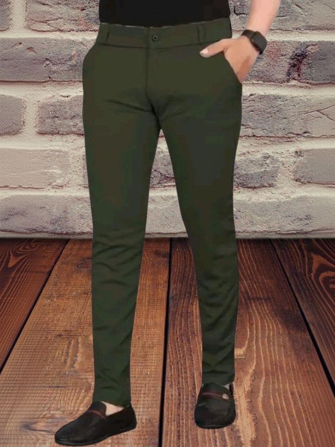 Nk staylish Men Smart Slim Fit Easy Wash Trousers-picture-49