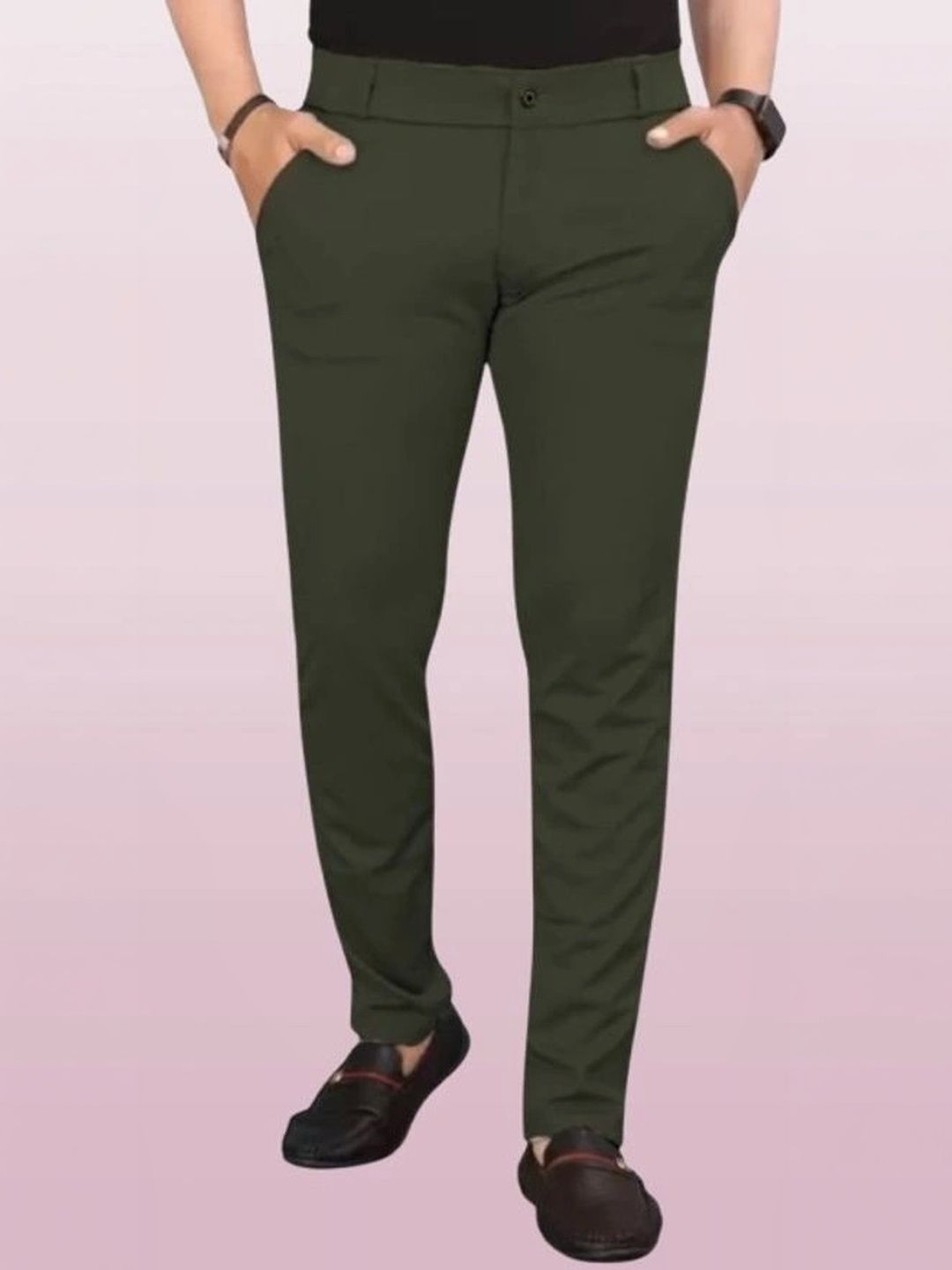 Nk staylish Men Smart Slim Fit Easy Wash Chinos Trousers-picture-57