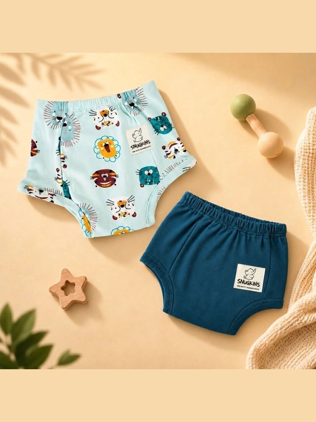 Snugkins Printed Cotton Boy Shorts-picture-14