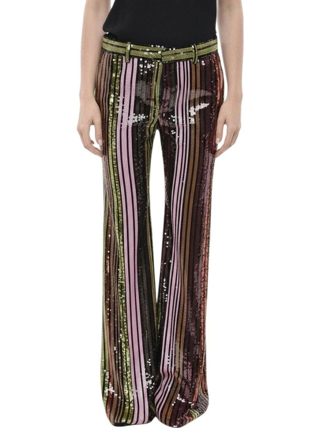 Dsquared2 Women Embellished Flared High-Rise Easy Wash Trousers-picture-48
