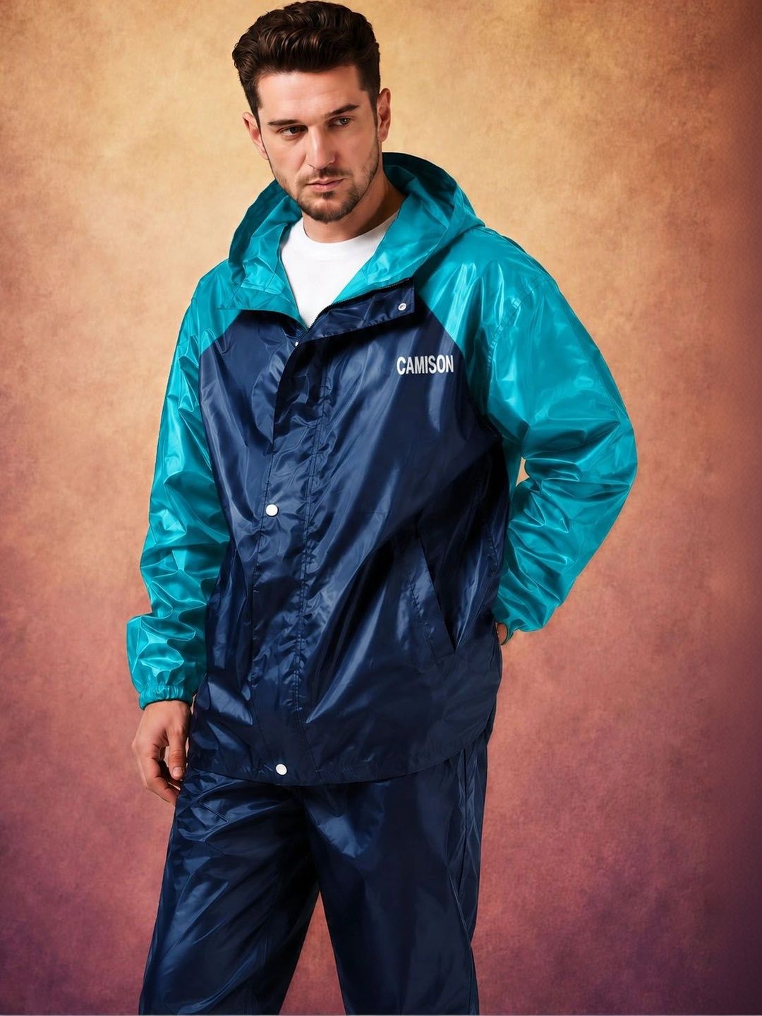 CAMISON Hooded Breathable Waterproof Rain Jacket-picture-24