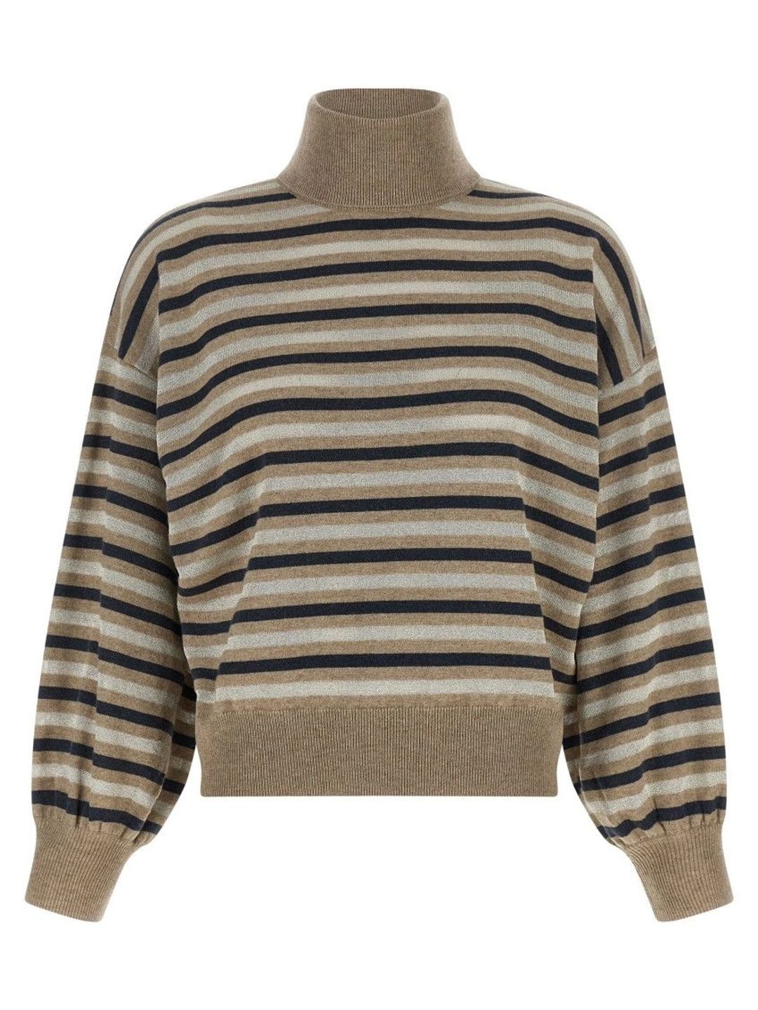 Brunello Cucinelli Women Striped Woollen Pullover-picture-29