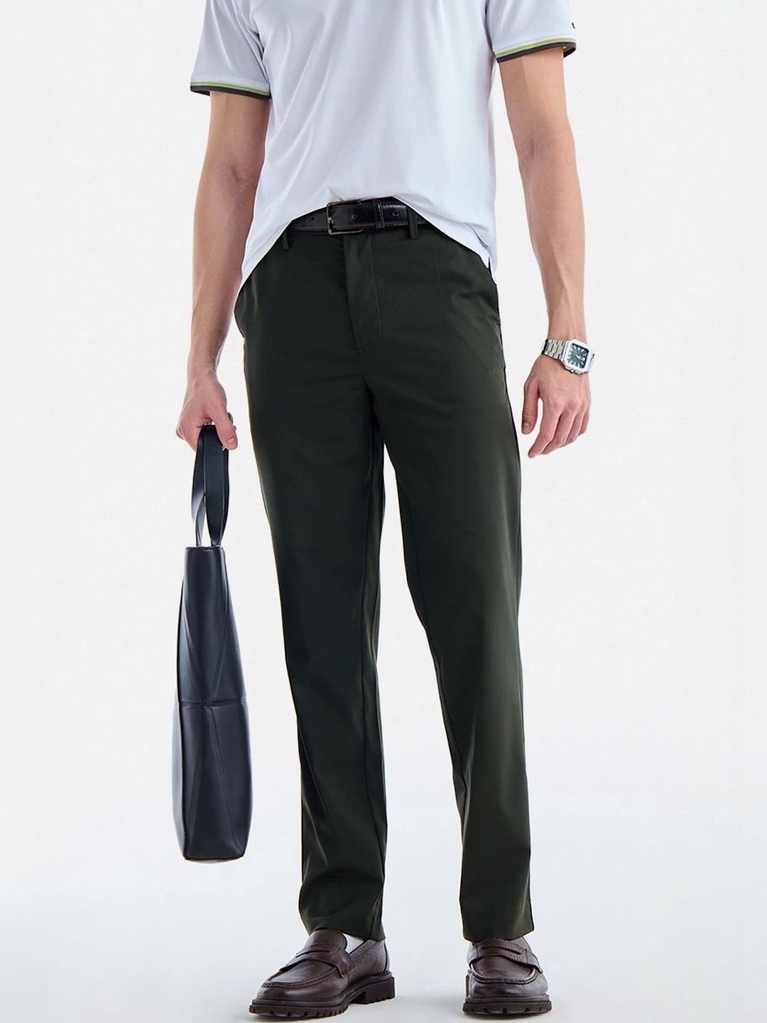 Snitch Men Wrinkle Free Trousers-picture-17