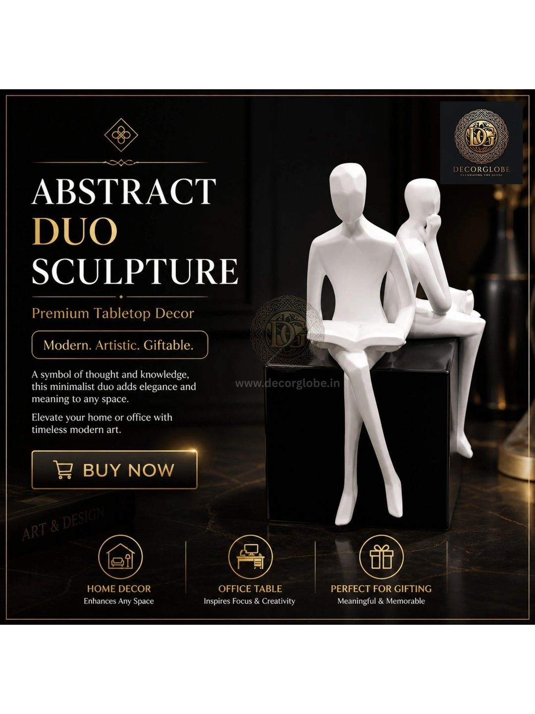 DecorGlobe Multicoloured Figurine Showpiece-picture-3