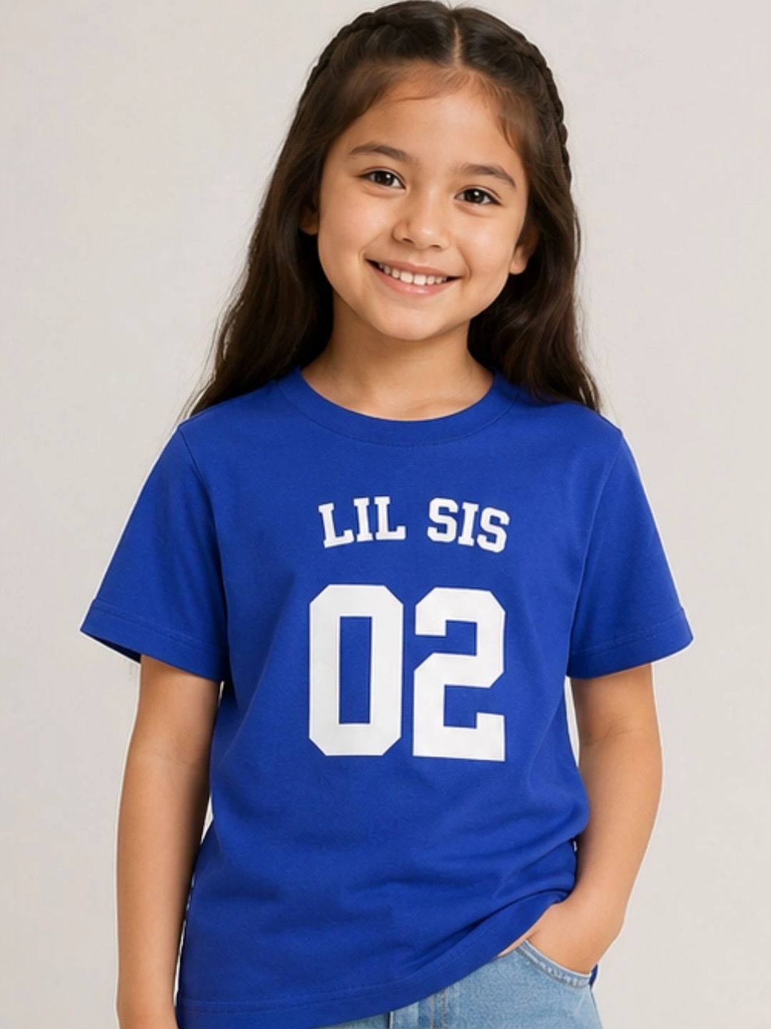 YAK YAK Girls Typography Printed Organic Cotton T-shirt-picture-12