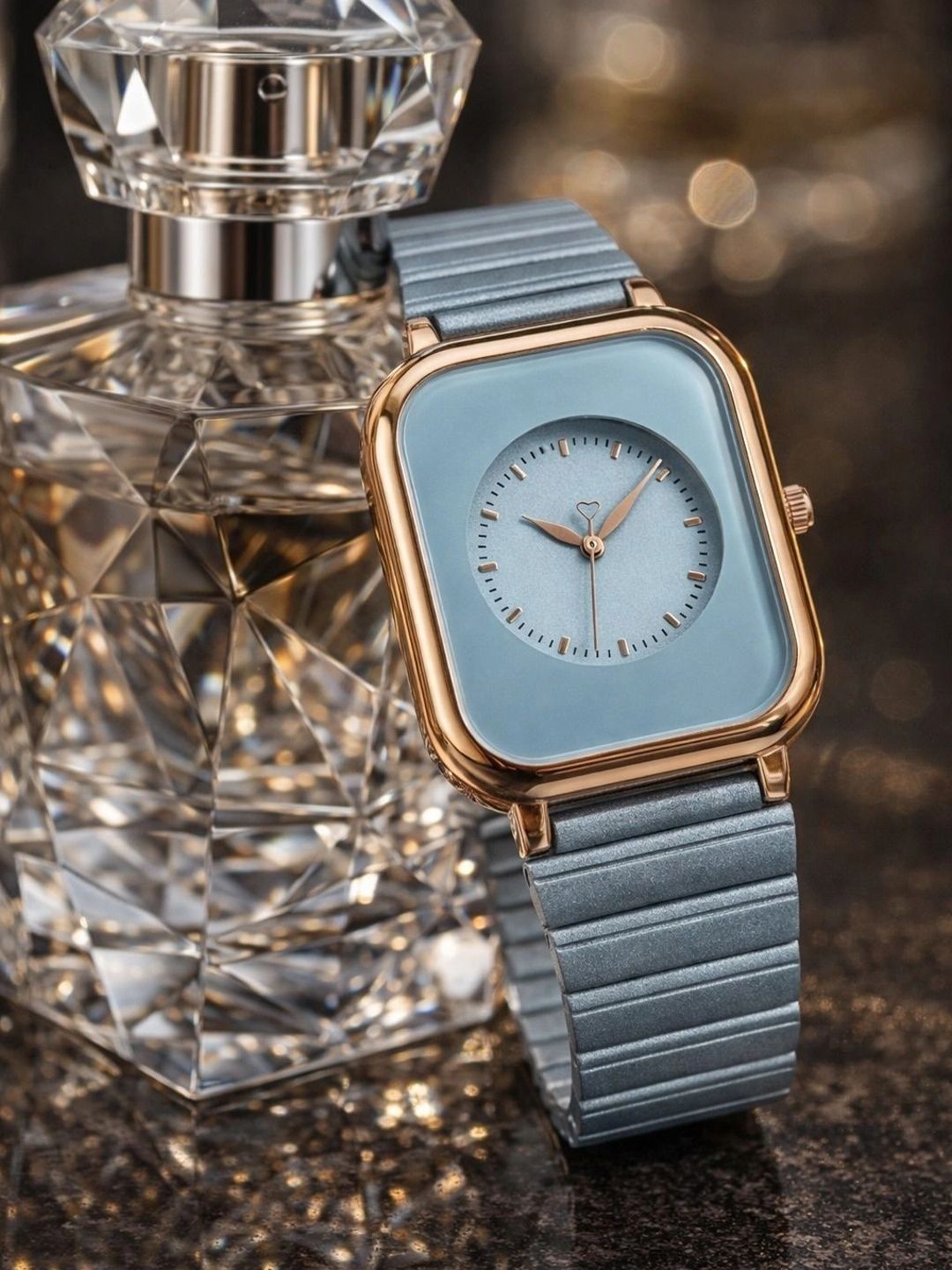 EVRGLOW Women Dial & Stainless Steel Straps Analogue Watch EVW-43-BLUE-image-36