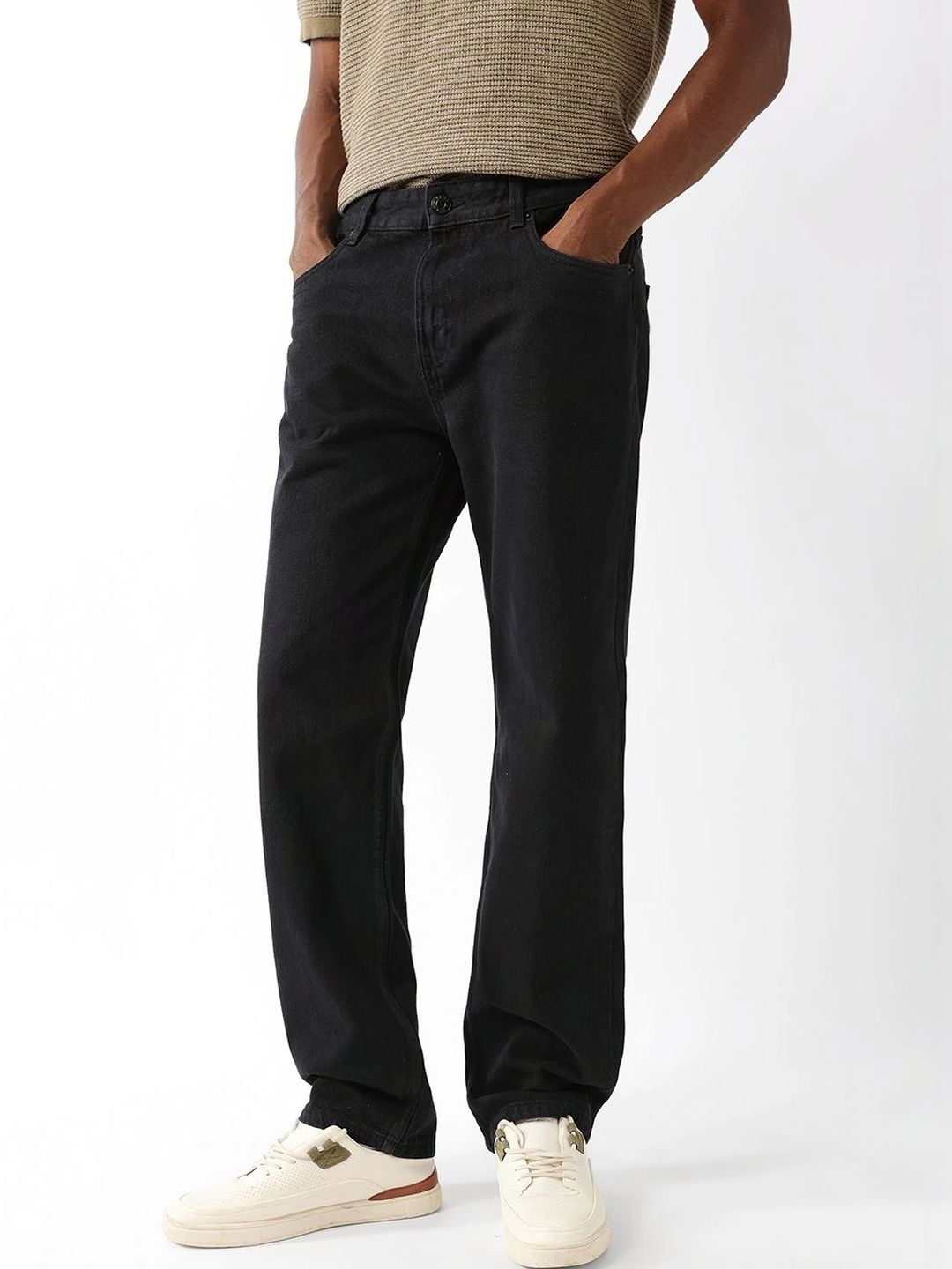 THE BEAR HOUSE Men Straight Fit Mid-Rise Jeans-picture-30