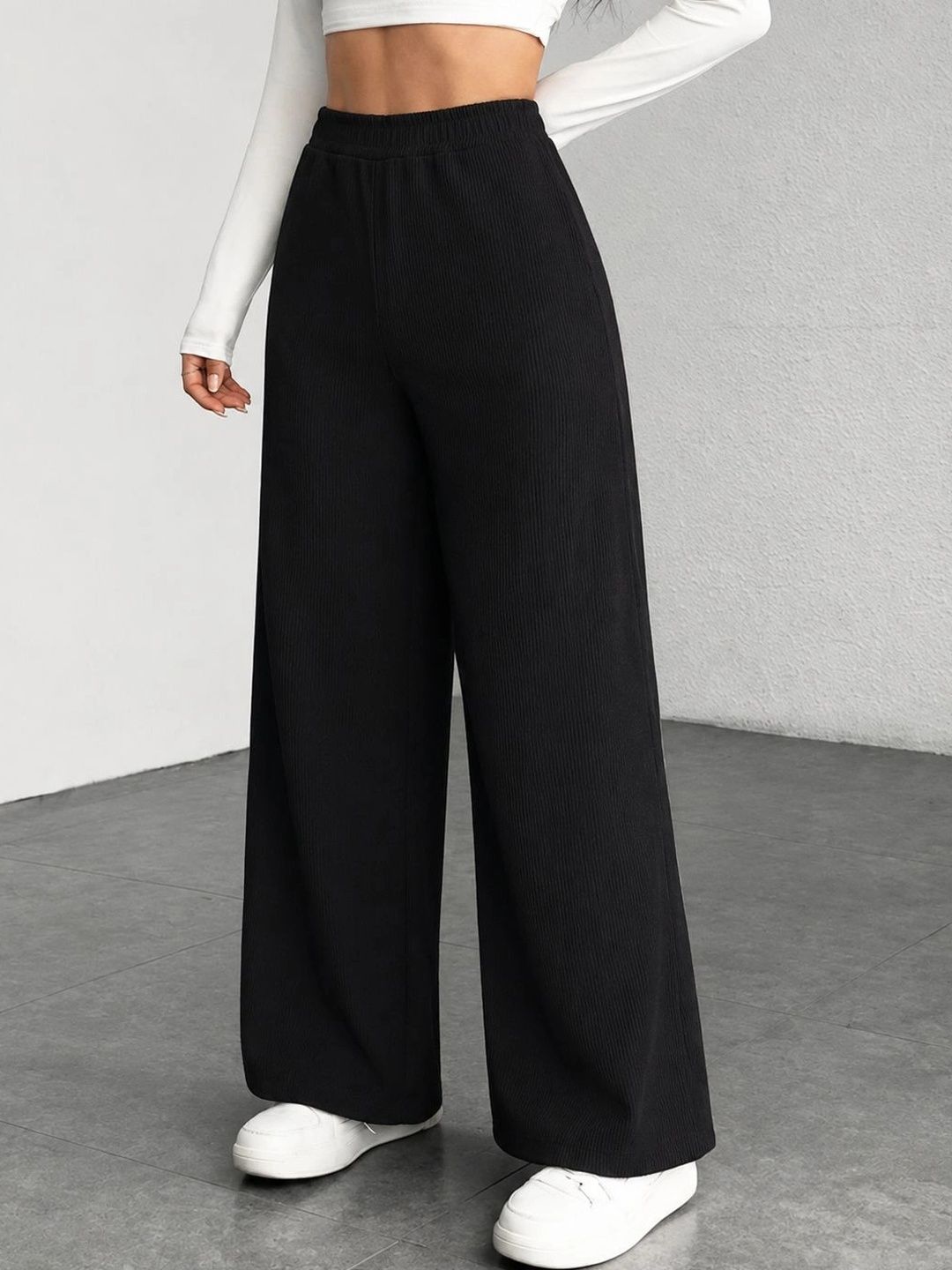 SZN Women High-Rise Easy Wash Trousers-picture-30