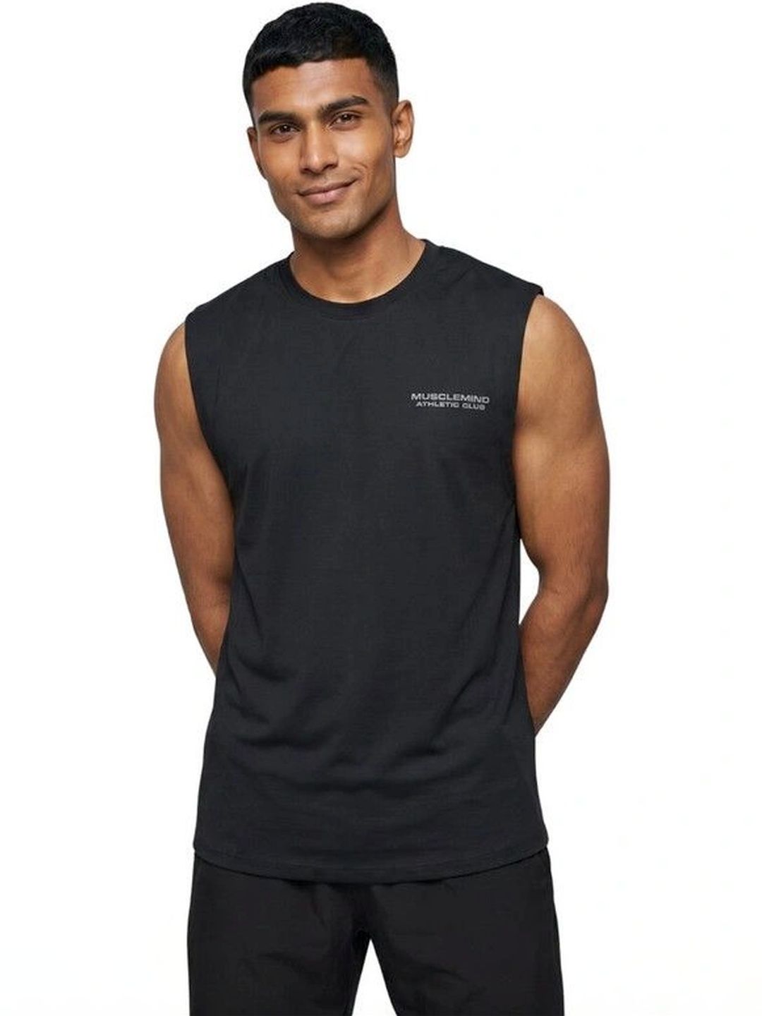 Musclemind Men Typography Printed T-shirt-image-3