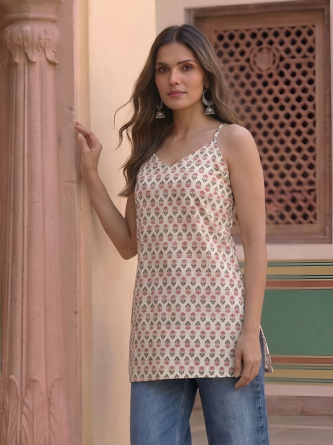 Anouk Ethnic Motifs Printed Pure Cotton Kurti-picture-22