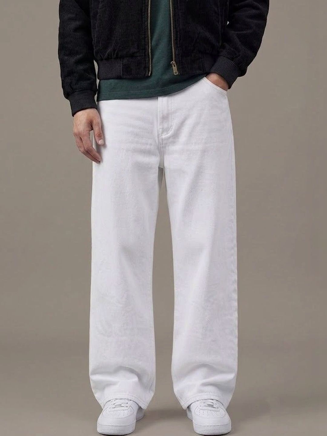 Ds Fashion Men Wide Leg Mid-Rise Jeans-picture-21
