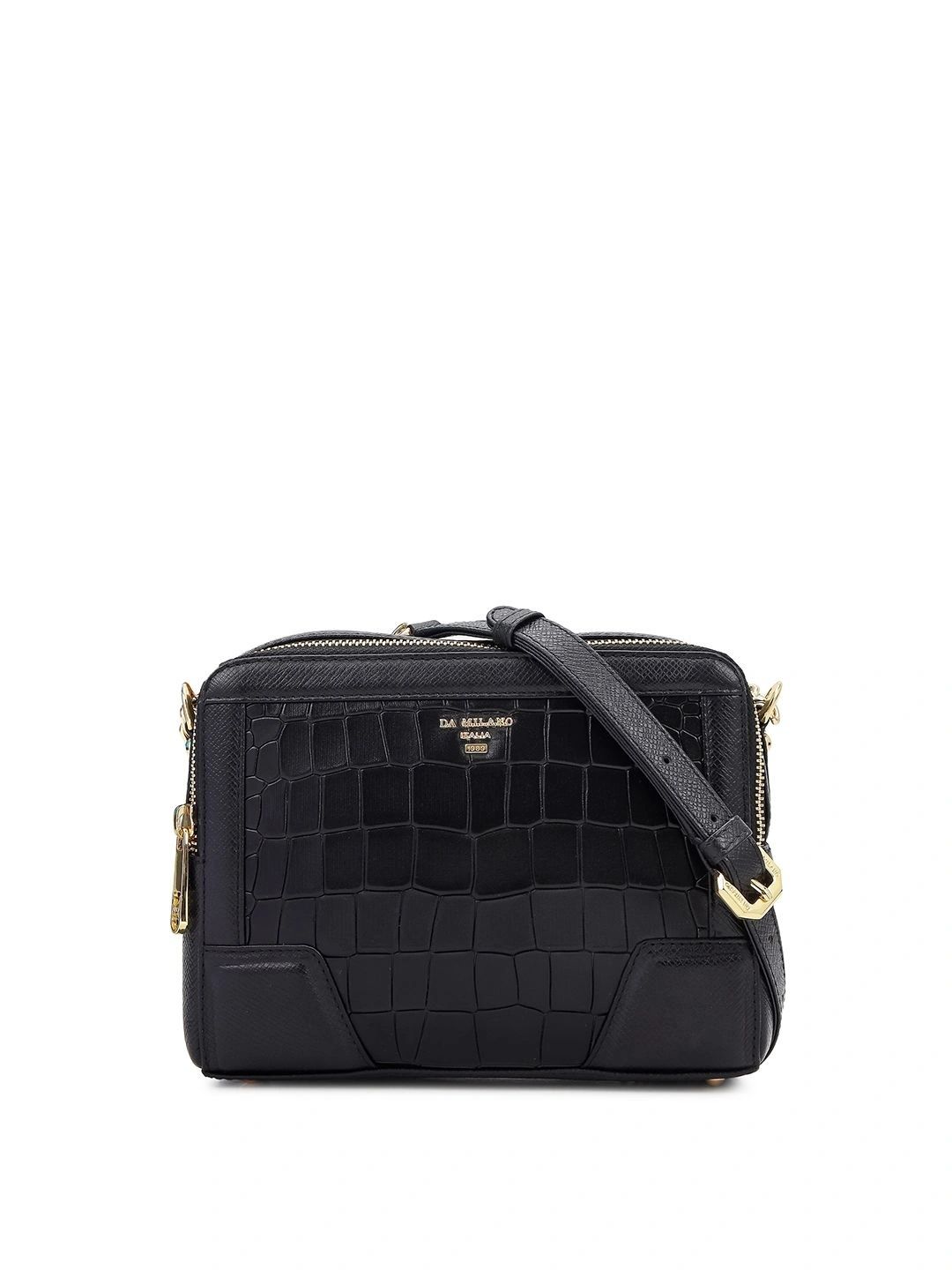 Da Milano Textured Leather Shoulder Bag-picture-21