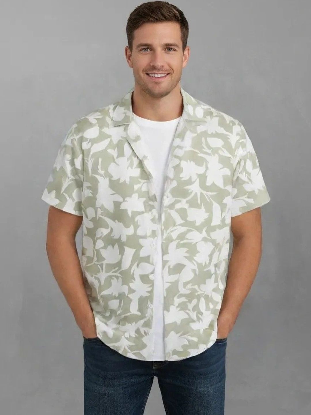Mihit Men Relaxed Floral Printed Casual Shirt-picture-46