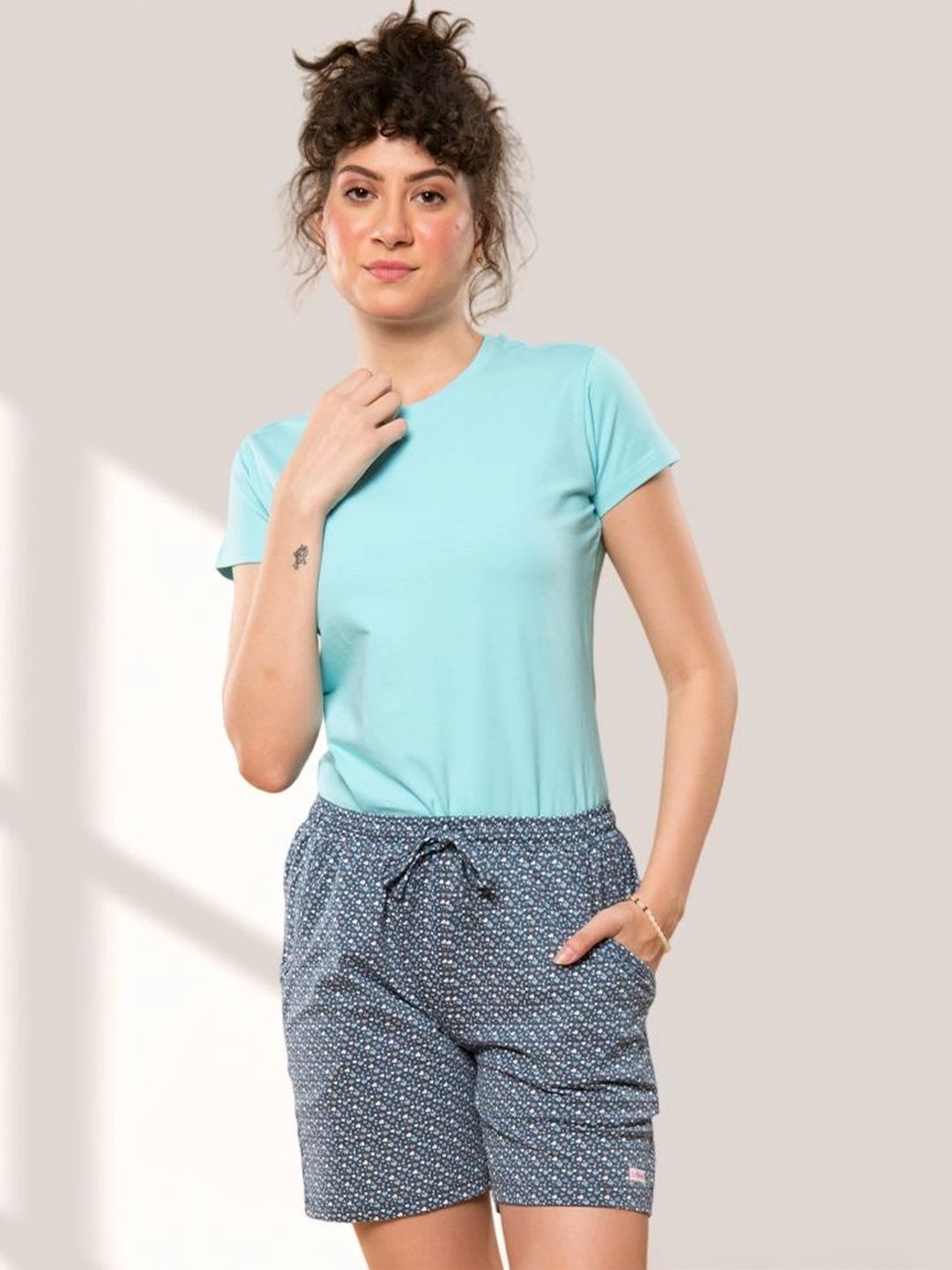 Aphro Women Printed Shorts-picture-12