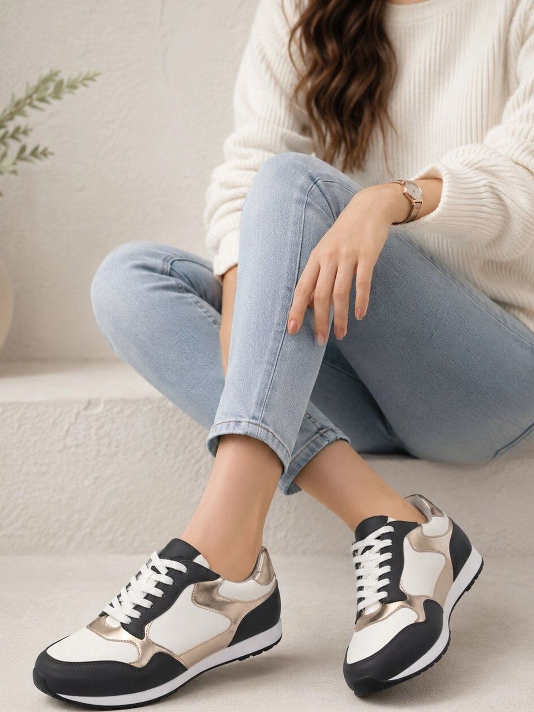 DressBerry Women Colourblocked Sneakers-picture-11
