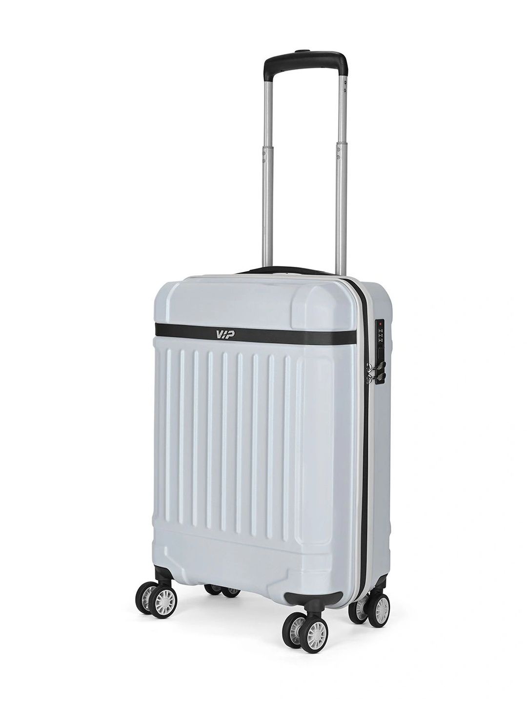 VIP Unisex Bastion Silver Small Hard Luggage 55cm Cabin Trolley Bag with Combination Lock-picture-11