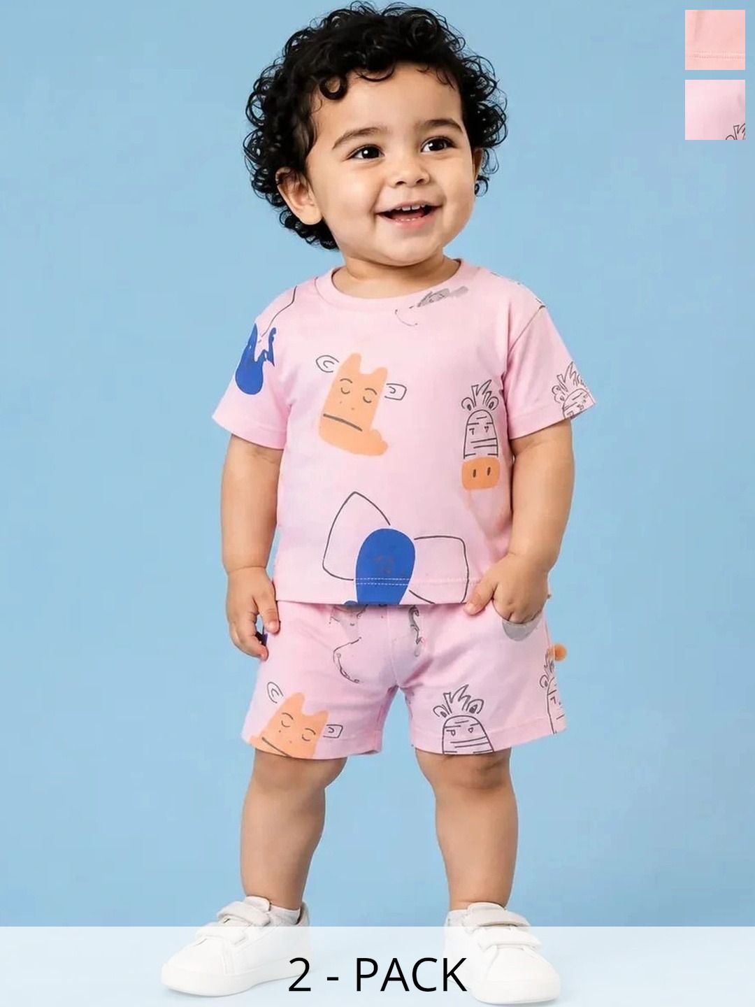 Bloomup Boys Printed T-shirt with Shorts-picture-50
