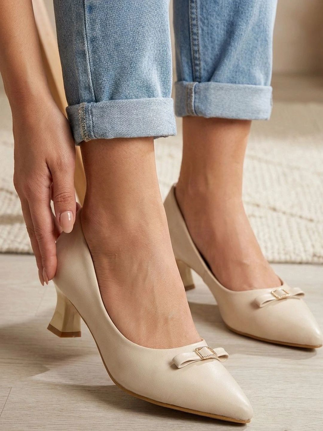 Carlton London Party Kitten Pumps with Buckles-picture-14
