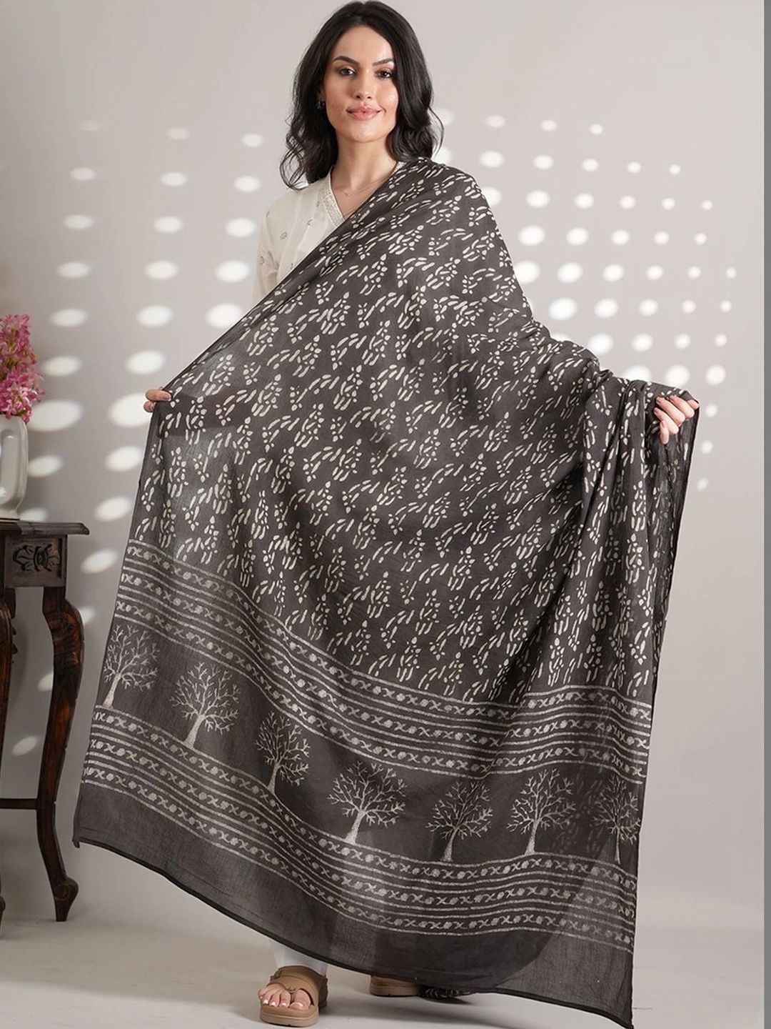 Style Shoes Ethnic Motifs Printed Pure Cotton Block Print Dupatta-picture-30