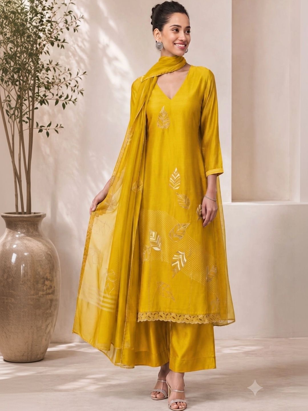 Rosaniya Embroidered Pure Silk Unstitched Dress Material-picture-41