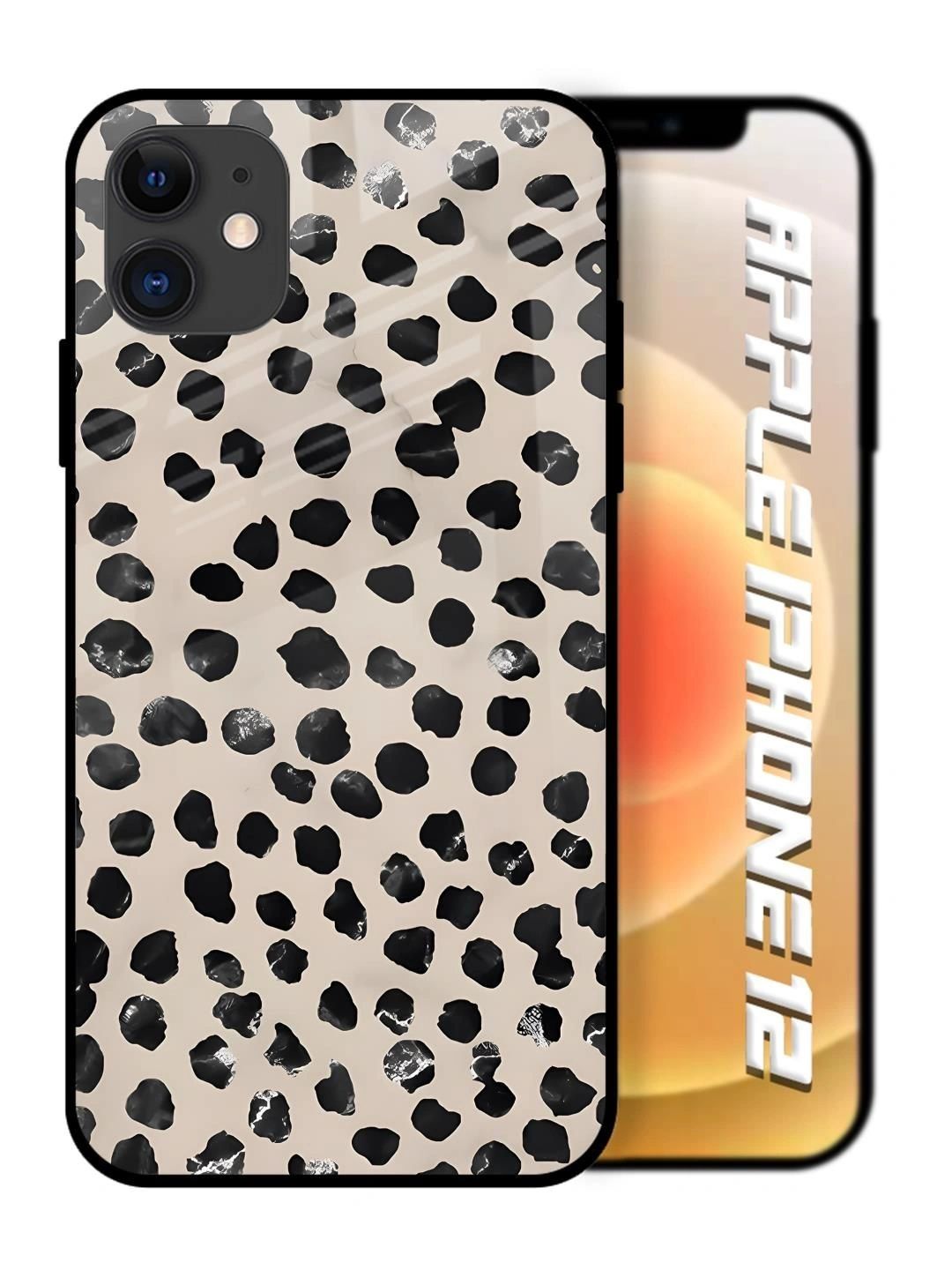 QRIOH Abstract Printed iPhone 12 Back Case Mobile Accessories-picture-5