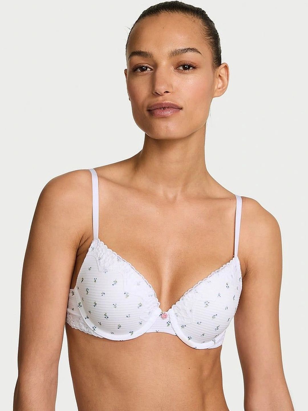 Victoria's Secret Floral Bra Medium Coverage Underwired Heavily Padded-picture-42