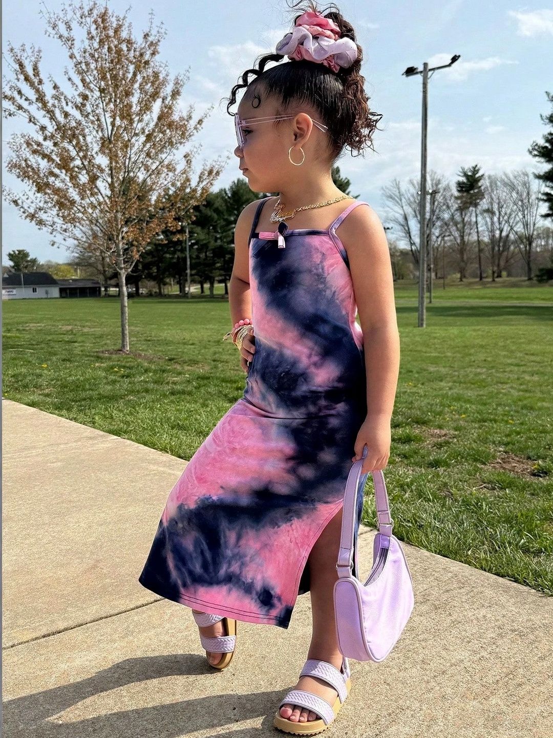 Miss & Chief Tie and Dye Dyed Crepe Bodycon Midi Dress-picture-27