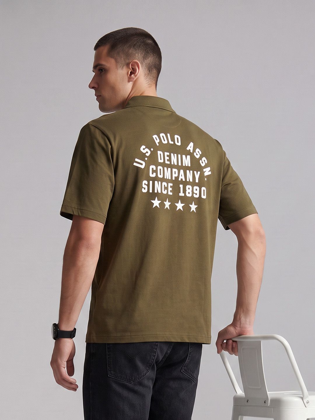 U.S. Polo Assn. Denim Co. Relaxed Fit Brand Logo Printed Shirt-picture-26