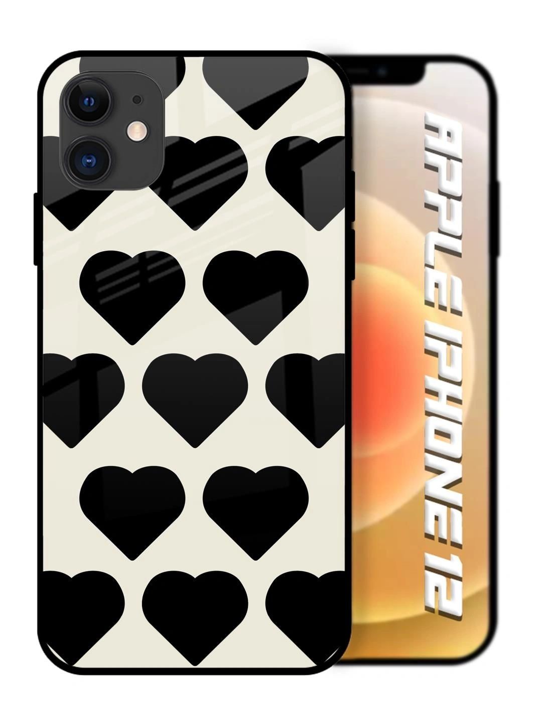 QRIOH Geometric Printed iPhone 12 Back Case Mobile Accessories-picture-36