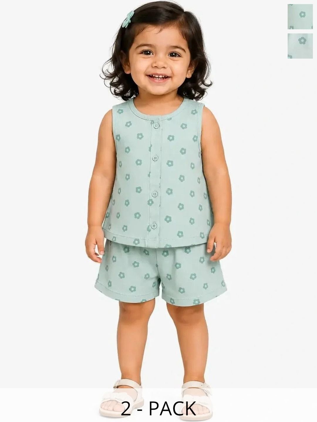 Bloomup Girls Printed Top with Shorts-picture-12
