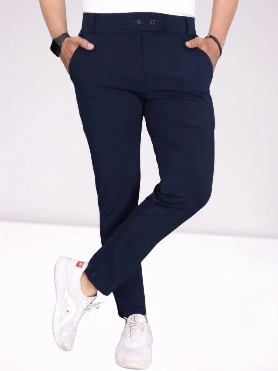 Nk staylish Men Smart Slim Fit Trousers-picture-51