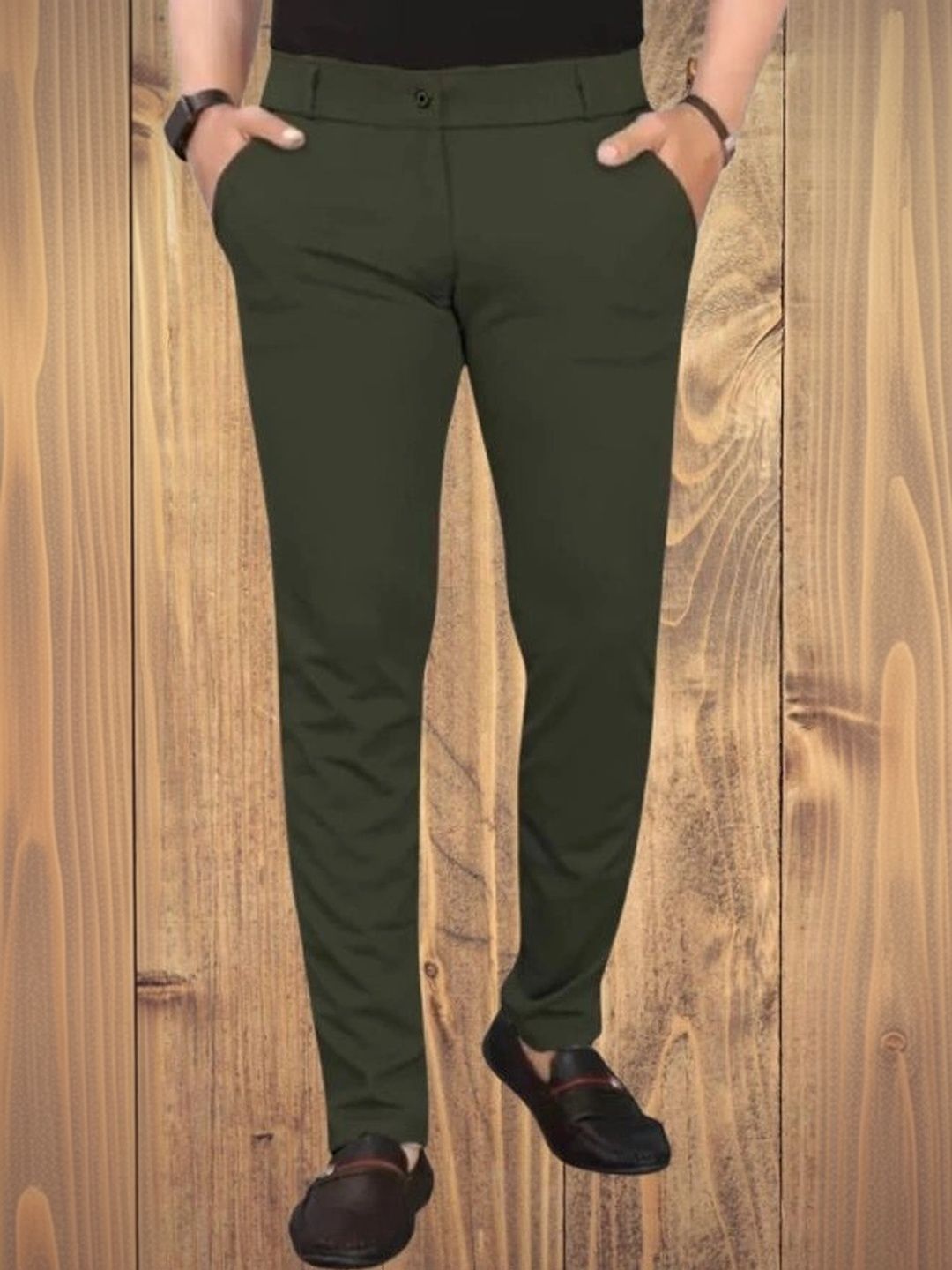 Nk staylish Men Smart Slim Fit Trousers-picture-40