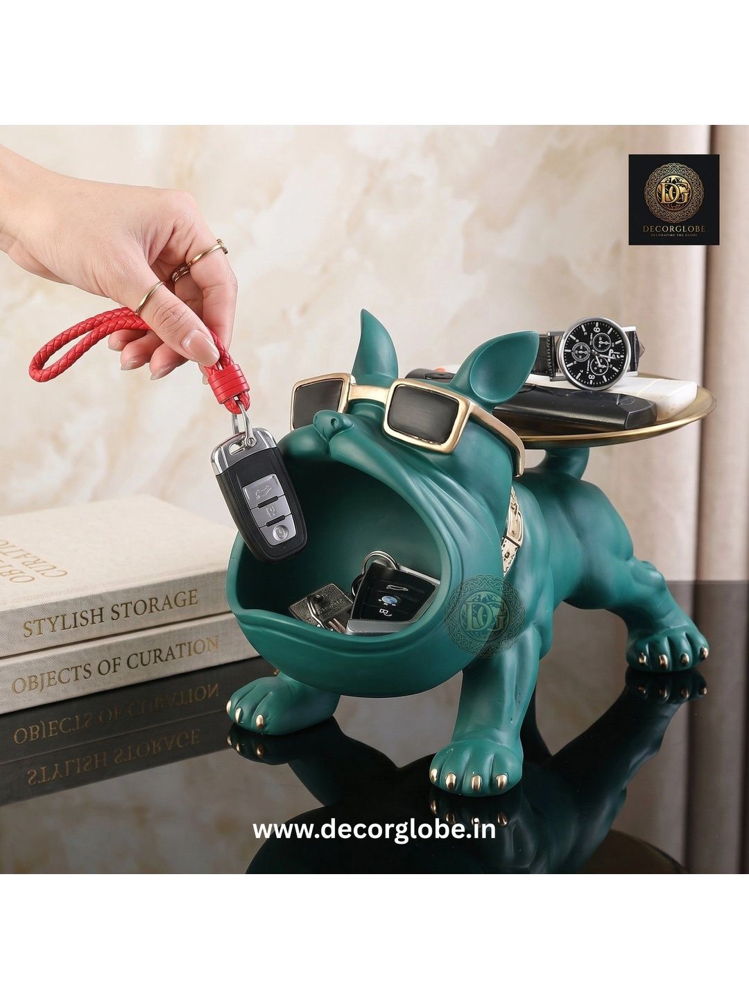 DecorGlobe Blue Figurine Showpiece-picture-49