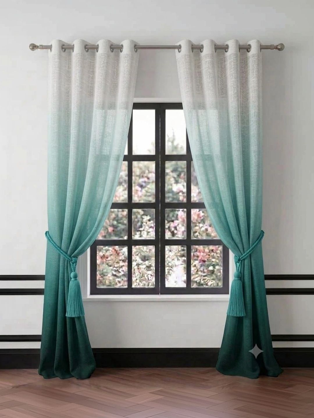 KANUM Green Set of 2 Door Curtain-picture-41