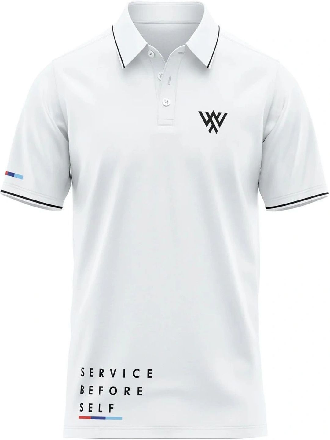 Warrior World Men Brand Logo Printed Polo Collar T-shirt-picture-24
