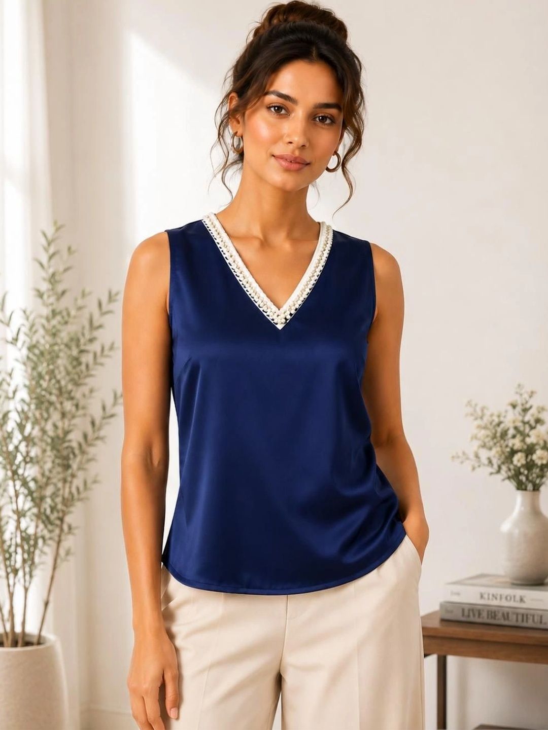 Anvi Fashion Satin Tank Top-picture-13
