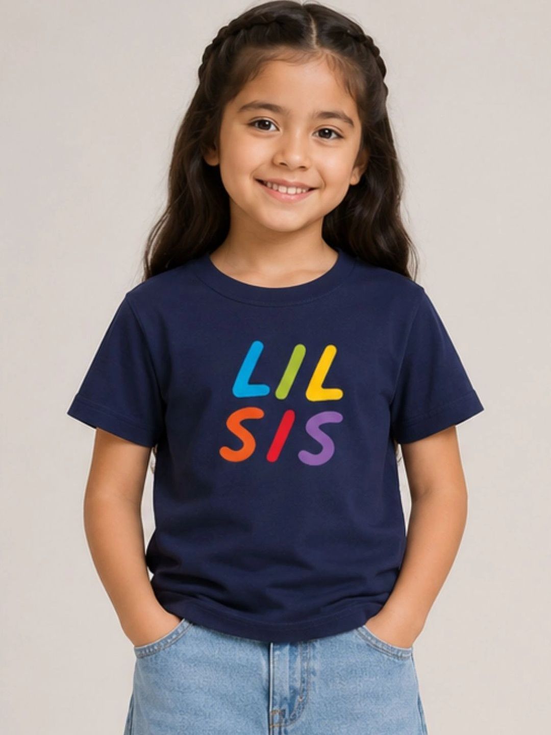 YAK YAK Girls Typography Printed Organic Cotton T-shirt-picture-12