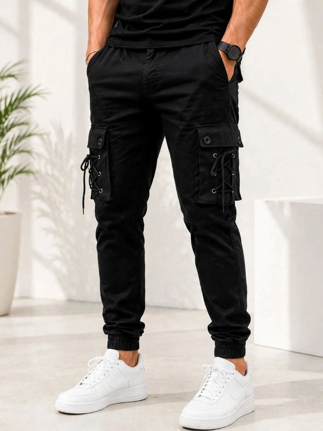 Mevan Men Classic Cargos Trousers-picture-37