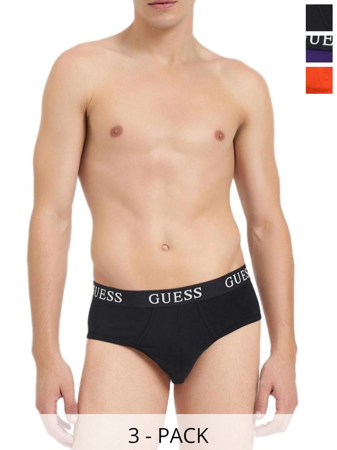GUESS Men Pack of 3 Assorted Cotton Bikini-picture-38