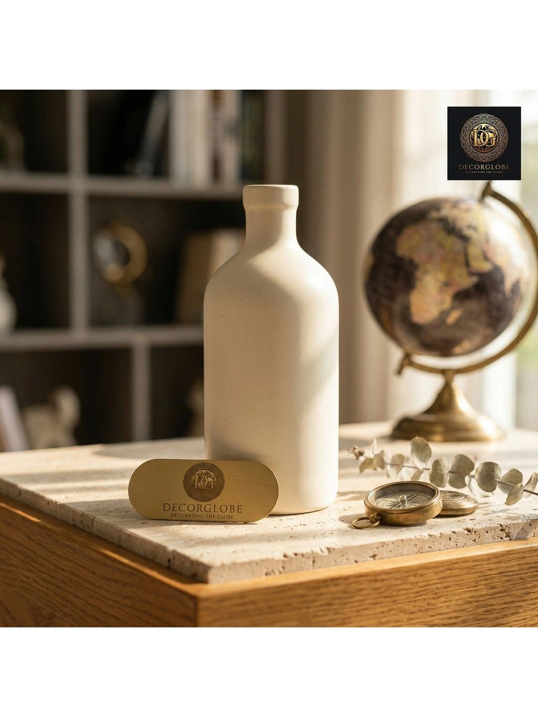 DecorGlobe White Curio Showpiece-picture-38