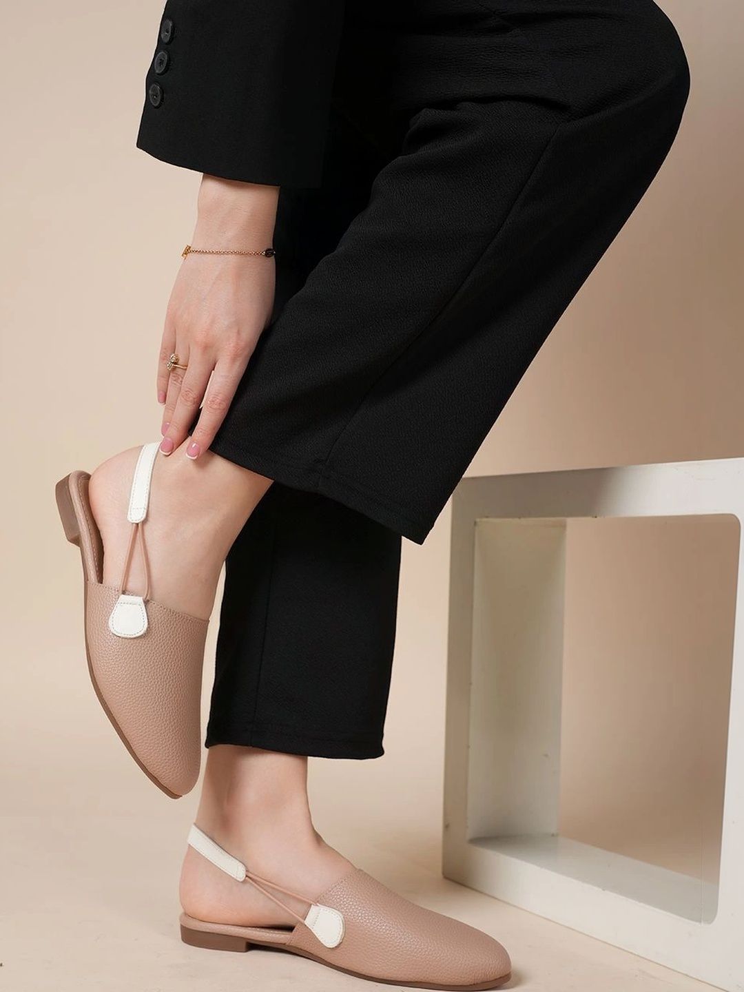 BELVE PARIS Textured Mules-picture-38