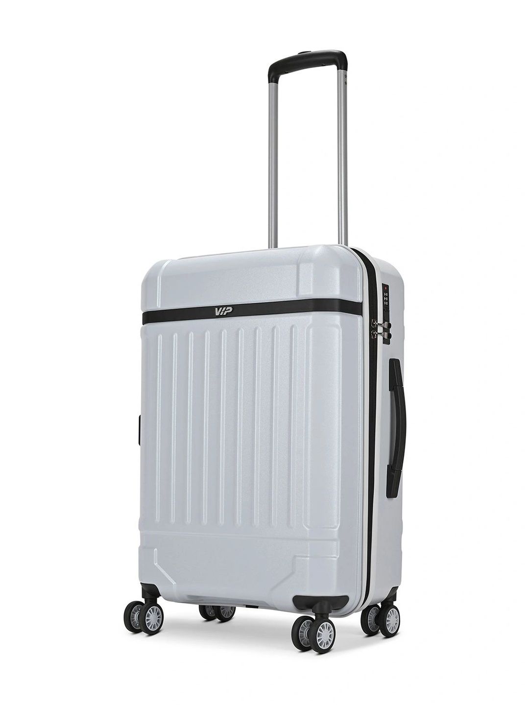 VIP Unisex Bastion Silver Medium Hard Luggage 65cm Check-in Trolley with Combination Lock-picture-49